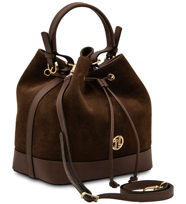 TL142476 – Minerva - leren bucket bag