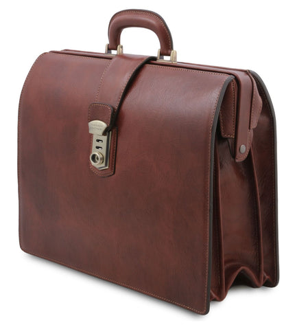 TL142352 – Canova - leren Doctor bag briefcase 3 compartments
