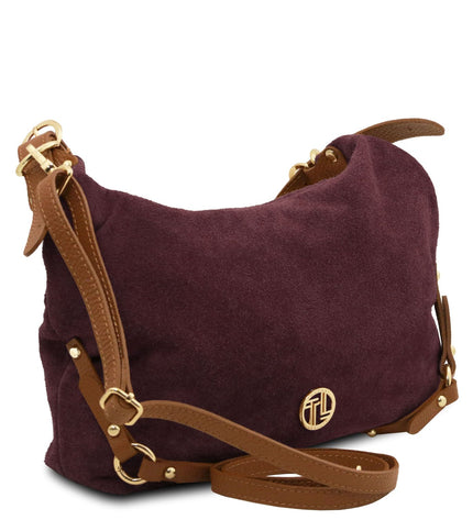 TL142419 – Sierra - Suede leren shoulder bag