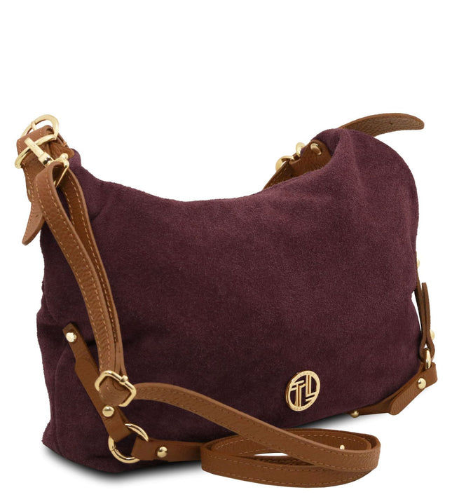 TL142419 – Sierra - Suede leren shoulder bag