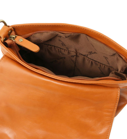 TL141223 – TL Bag - Soft leren shoulder bag with tassel detail