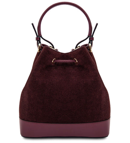 TL142476 – Minerva - leren bucket bag