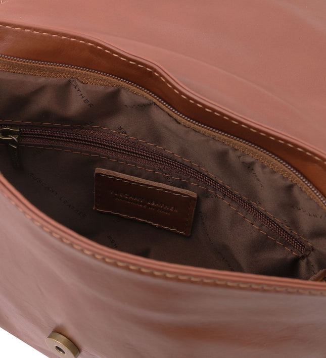 TL141223 – TL Bag - Soft leren shoulder bag with tassel detail