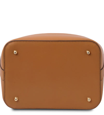 TL141531 – Vittoria - leren bucket bag