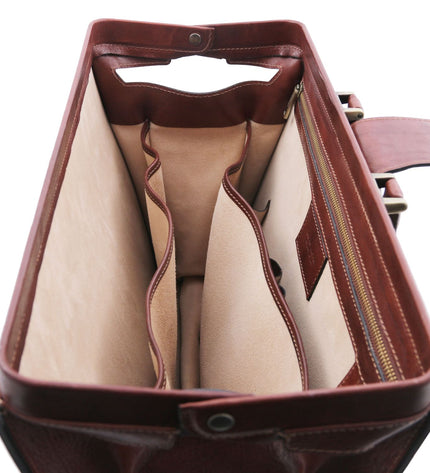 TL142352 – Canova - leren Doctor bag briefcase 3 compartments