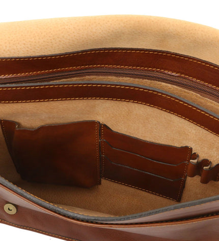 TL142430 – TL Messenger - Two compartments leren shoulder bag - Large size