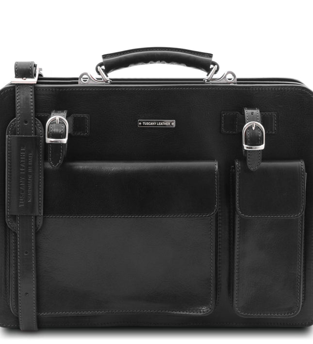 TL141268 – Venezia - leren briefcase 2 compartments