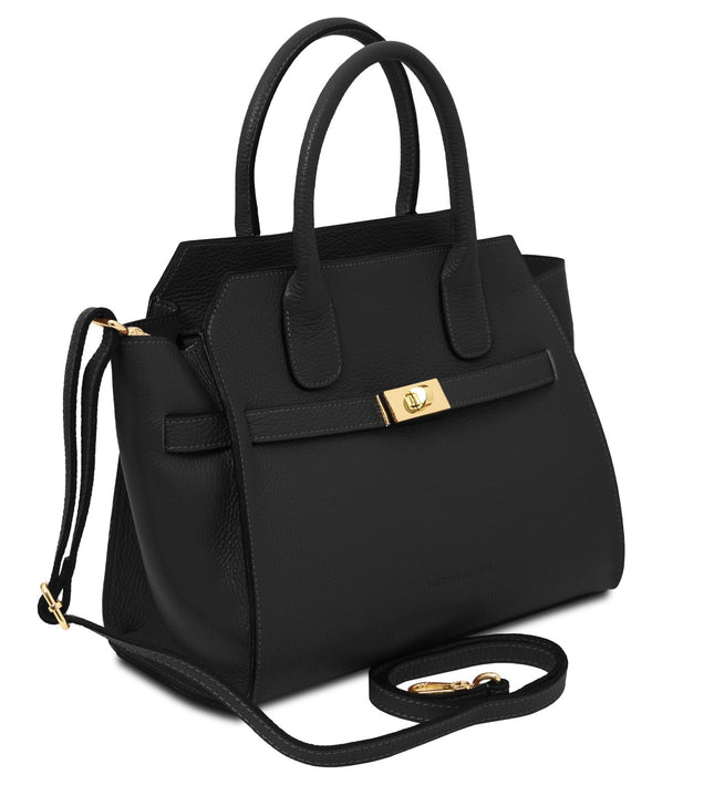 TL142507 – Origami - leren tote