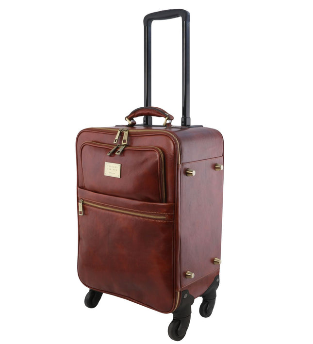 TL141911 – TL Voyager - 4-wielige verticale leren trolley