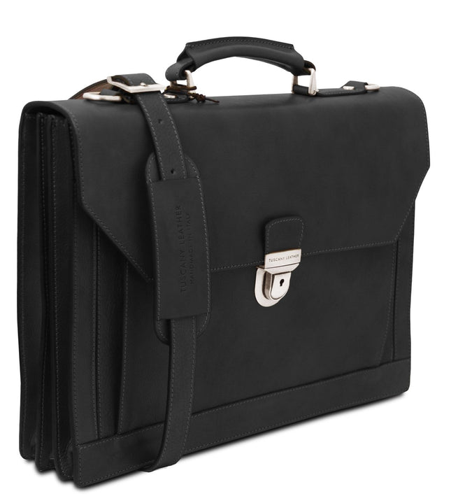 TL142448 – Cremona - leren briefcase 3 compartments