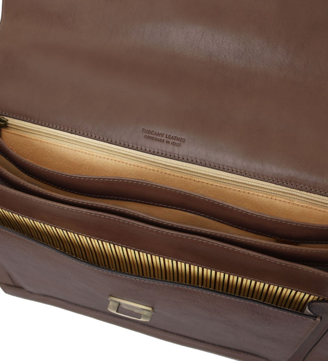 TL142448 – Cremona - leren briefcase 3 compartments