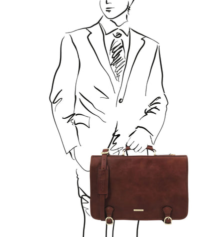 TL142073 – Ancona - leren messenger bag