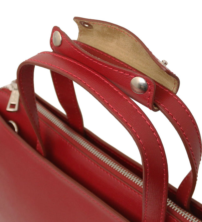 TL141369 – Palermo - Saffiano leren briefcase 3 compartments for women