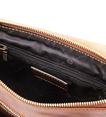 TL141407 – Jimmy - leren crossbody bag for men with front pocket