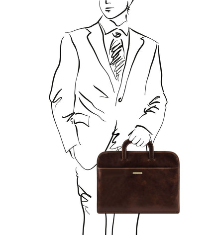 TL141022 – Sorrento - Document leren briefcase