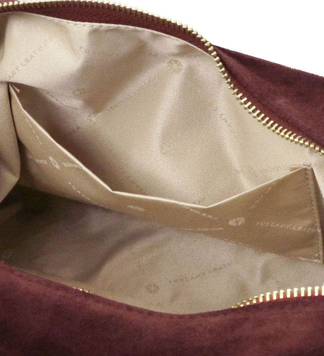 TL142419 – Sierra - Suede leren shoulder bag