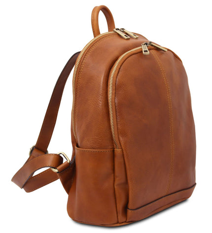 TL142460 – Canberra - 2 Compartments leren backpack