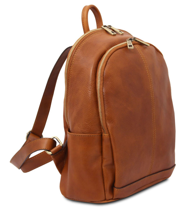TL142460 – Canberra - 2 Compartments leren backpack