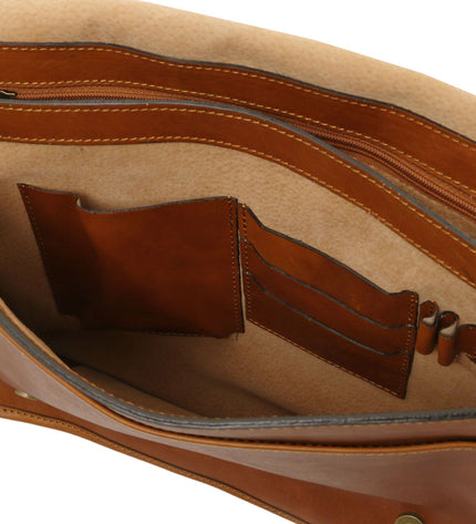 TL142430 – TL Messenger - Two compartments leren shoulder bag - Large size