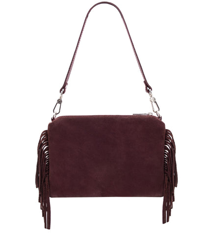 TL142495 – Nomade - Suede leren fringe clutch