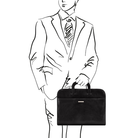 TL141022 – Sorrento - Document leren briefcase