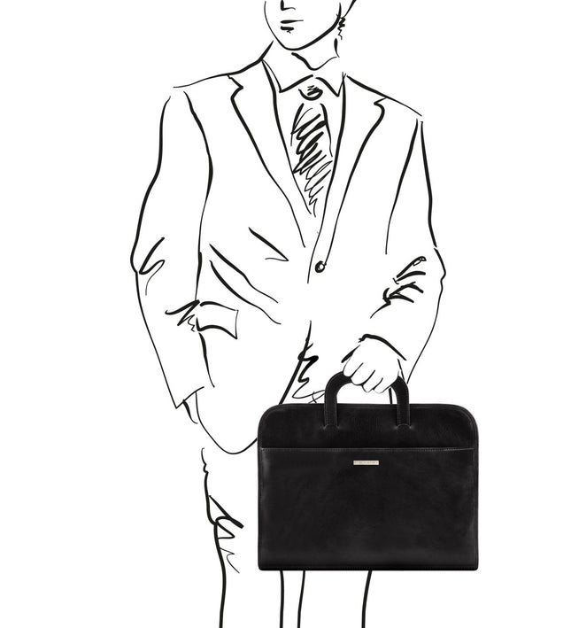 TL141022 – Sorrento - Document leren briefcase