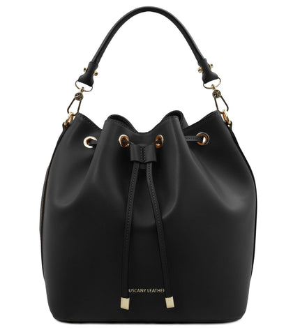 TL141531 – Vittoria - leren bucket bag