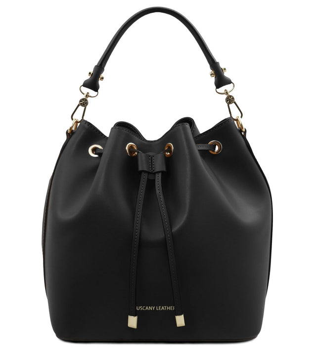 TL141531 – Vittoria - leren bucket bag