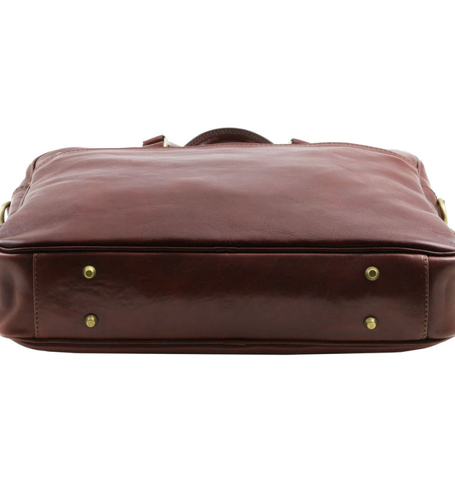 TL141894 – Urbino - leren laptop briefcase 2 compartments with front pocket