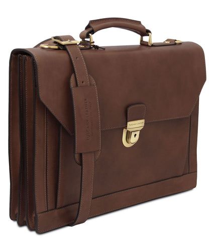 TL142448 – Cremona - leren briefcase 3 compartments