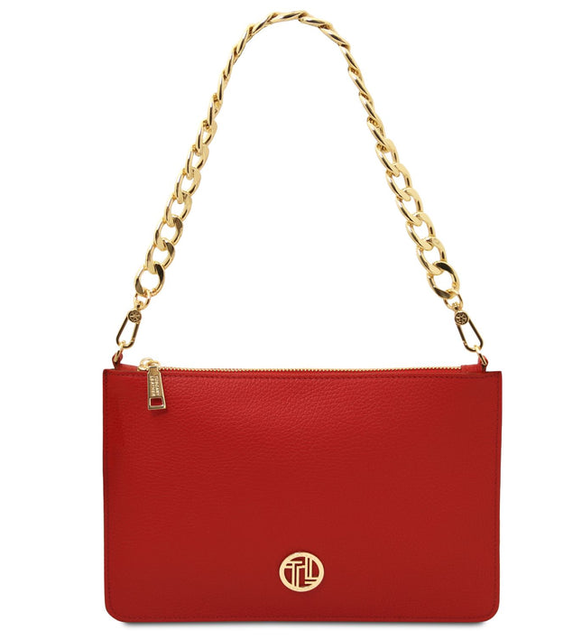 TL142461 – Diva - leren clutch with chain strap