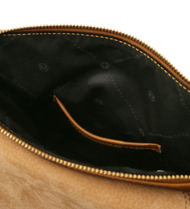 TL141408 – John - leren crossbody bag for men with front zip