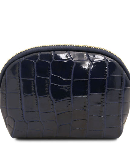 TL142514 – Vera - Croc print leren toiletry case