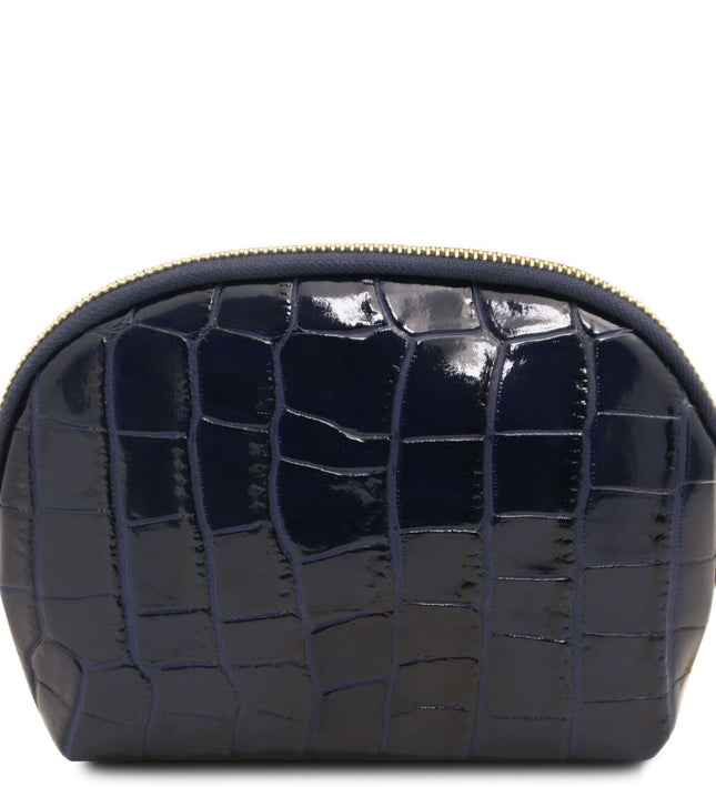 TL142514 – Vera - Croc print leren toiletry case