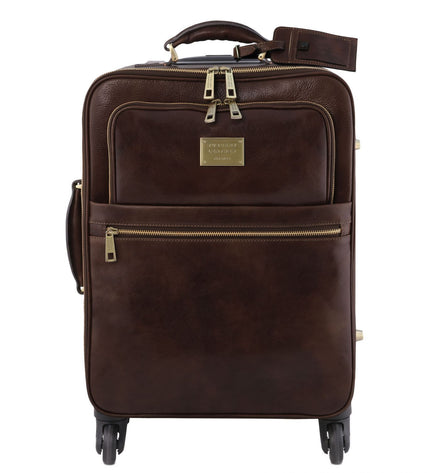 TL141911 – TL Voyager - 4-wielige verticale leren trolley