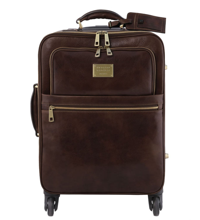 TL141911 – TL Voyager - 4-wielige verticale leren trolley