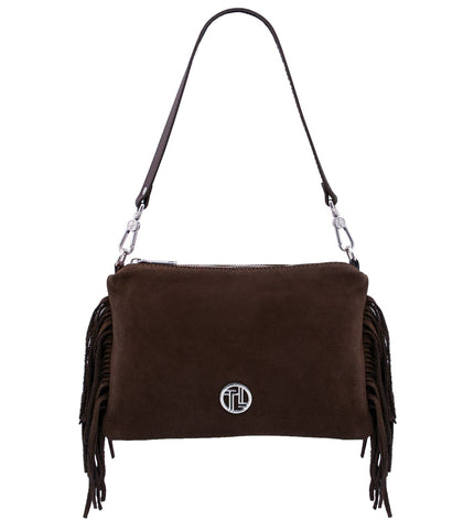 TL142495 – Nomade - Suede leren fringe clutch