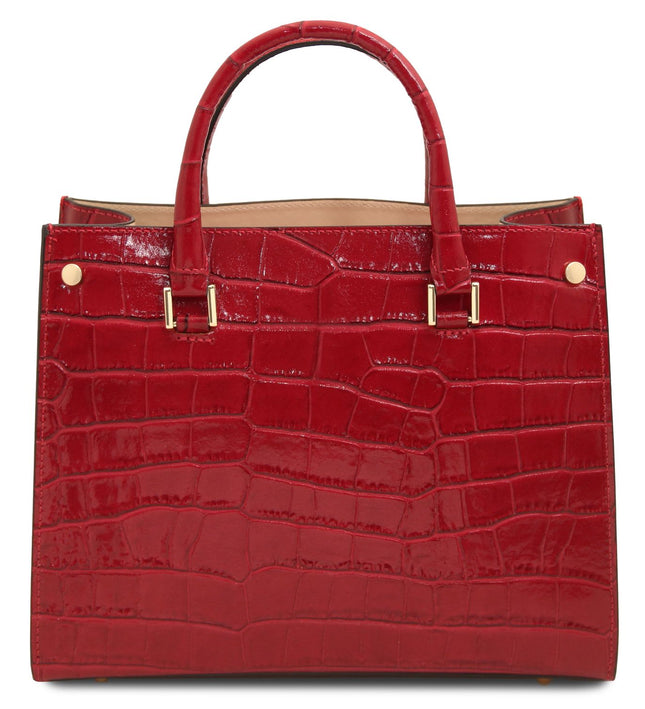 TL142504 – Croque - Croc print leren handbag