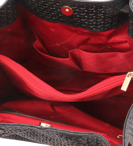 TL141573 – TL KeyLuck - Woven printed leren shopping bag