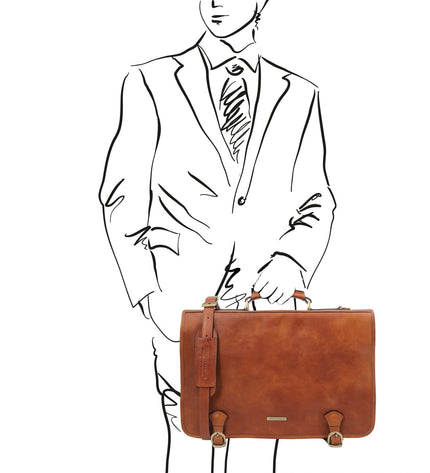 TL142073 – Ancona - leren messenger bag