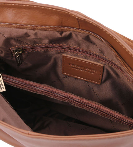 TL141110 – TL Bag - Soft leren shoulder bag with tassel detail