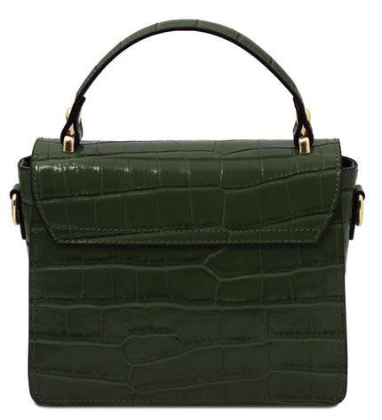 TL142503 – Croque - Croc print leren handbag