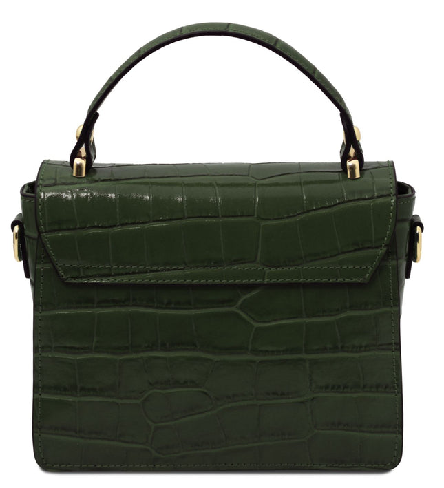 TL142503 – Croque - Croc print leren handbag