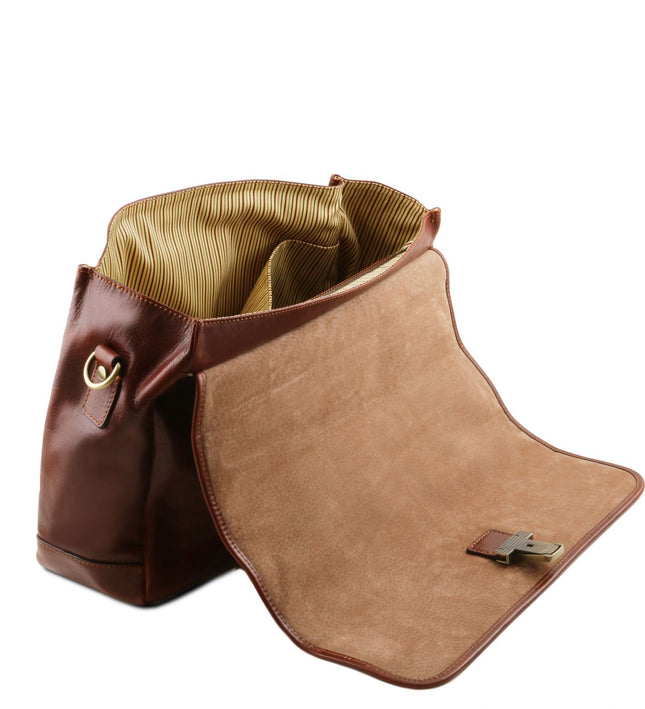 TL142068 – Mantova - leren multi compartment TL SMART briefcase with flap