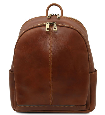 TL142460 – Canberra - 2 Compartments leren backpack