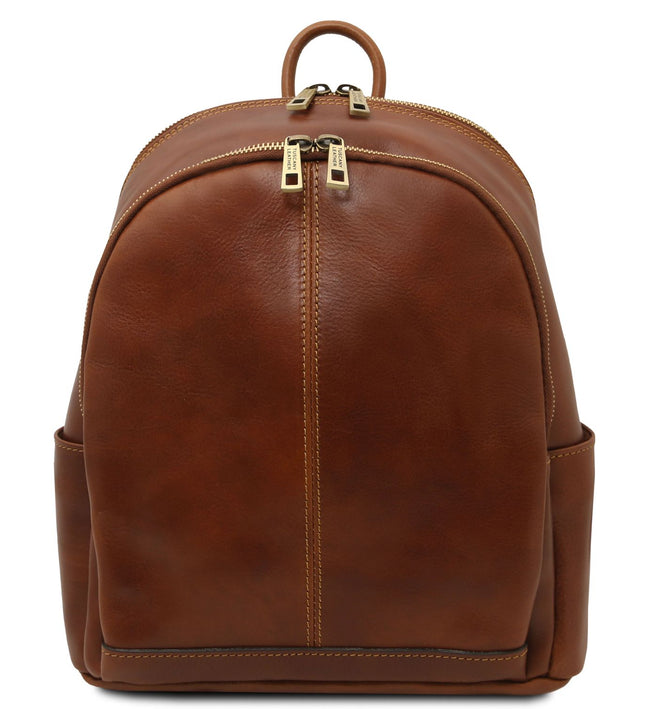 TL142460 – Canberra - 2 Compartments leren backpack