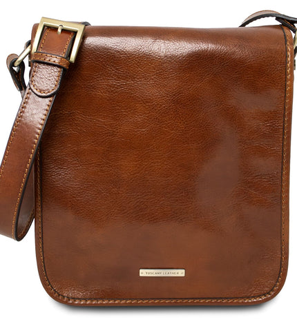 TL141255 – TL Messenger - Two compartments leren shoulder bag