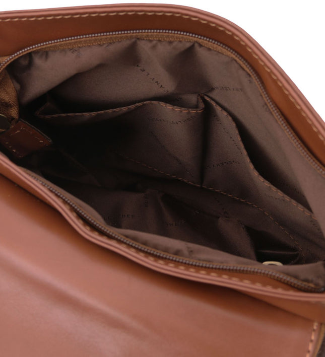 TL141223 – TL Bag - Soft leren shoulder bag with tassel detail