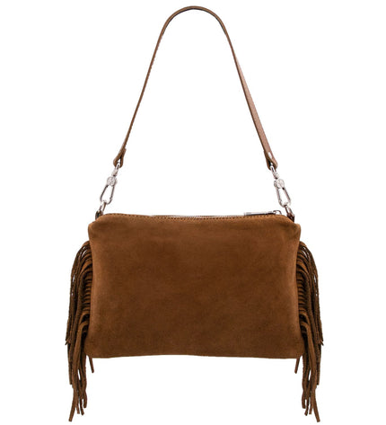 TL142495 – Nomade - Suede leren fringe clutch
