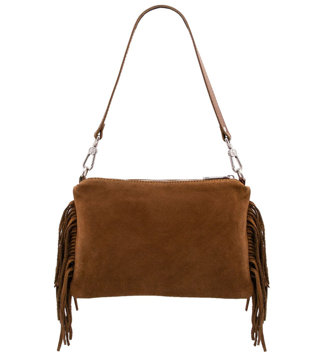 TL142495 – Nomade - Suede leren fringe clutch